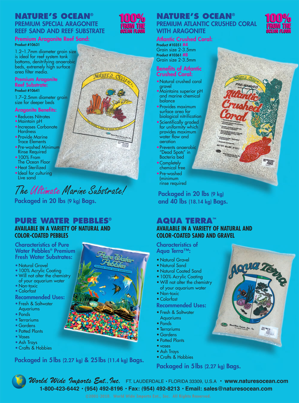 PureWaterPebbles®  aquarium gravel brochure