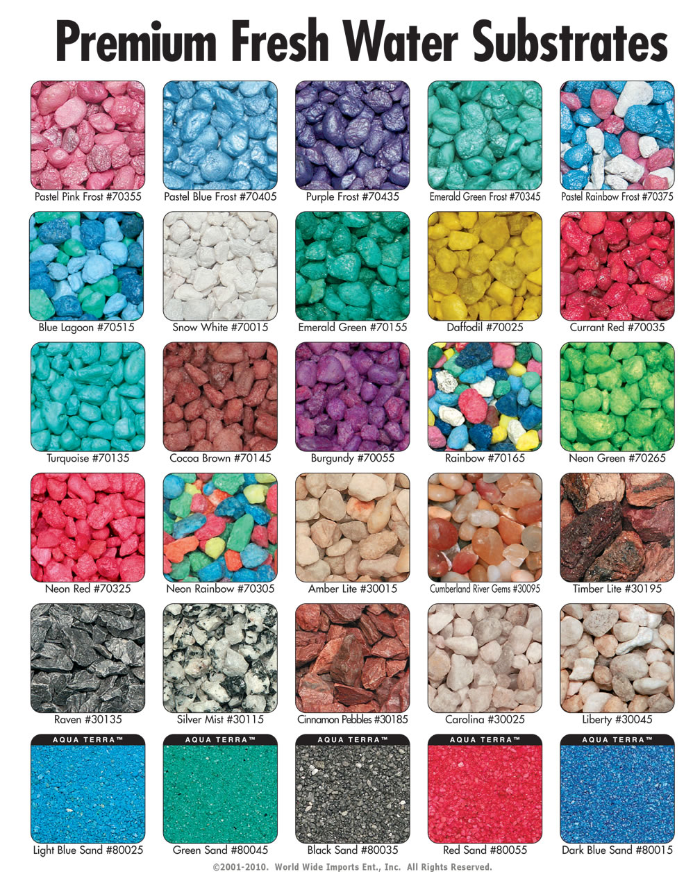 PureWaterPebbles® aquarium gravel brochure